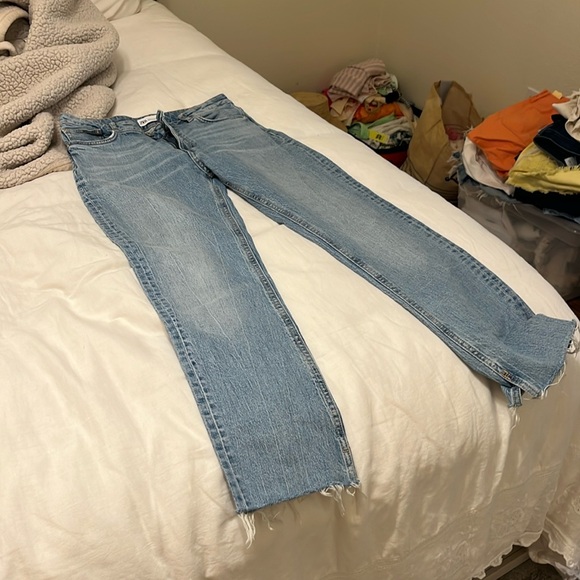 Zara Denim - Zara split hem jeans